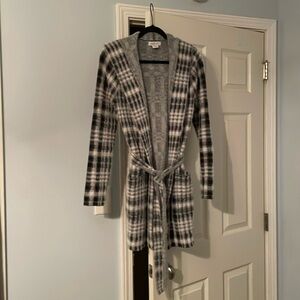 Rachel Zoe sweater jacket with hood suze Medium